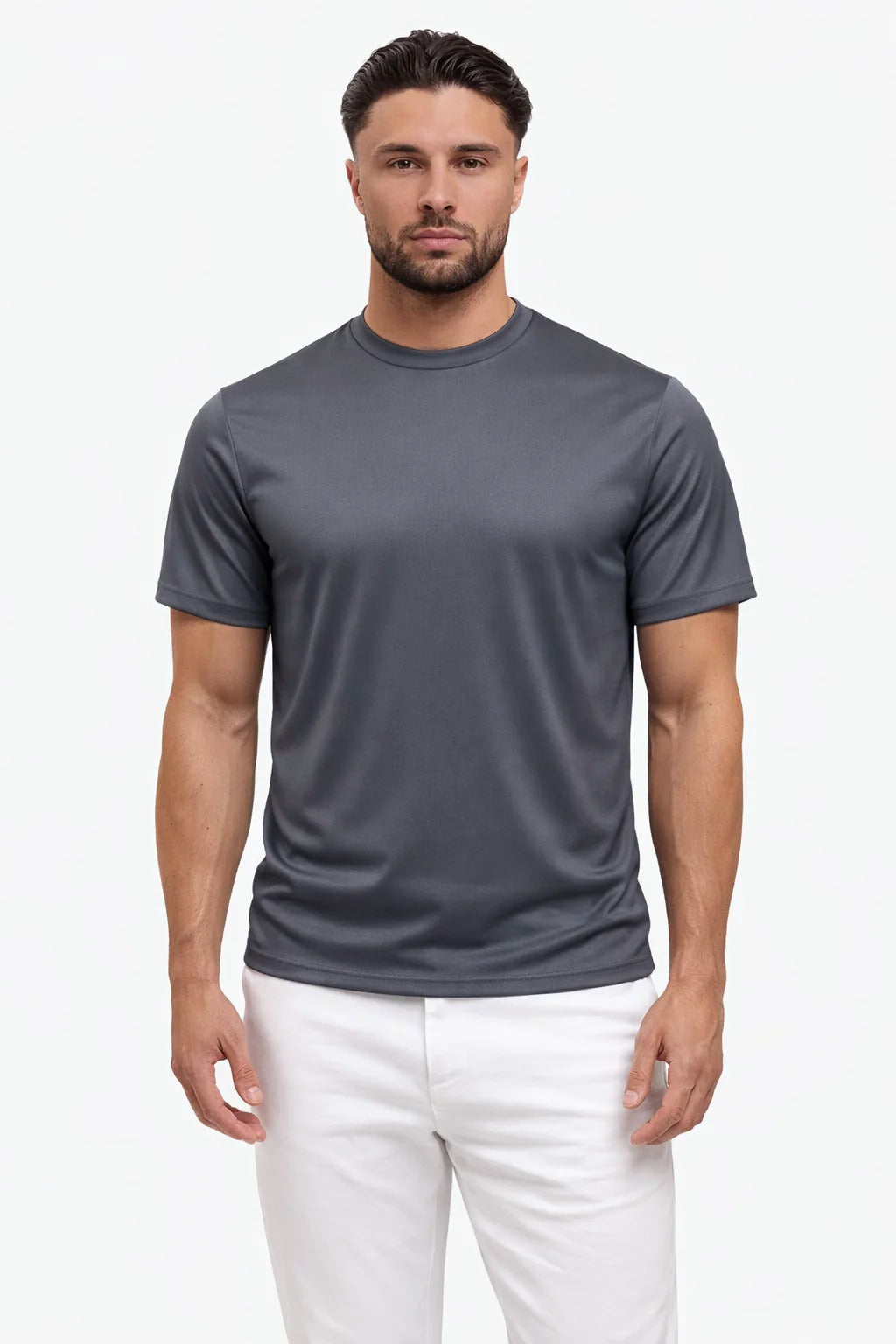 SHINY ESSENTIAL SHIRT GREY