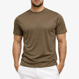SHINY ESSENTIAL SHIRT DARK SAND