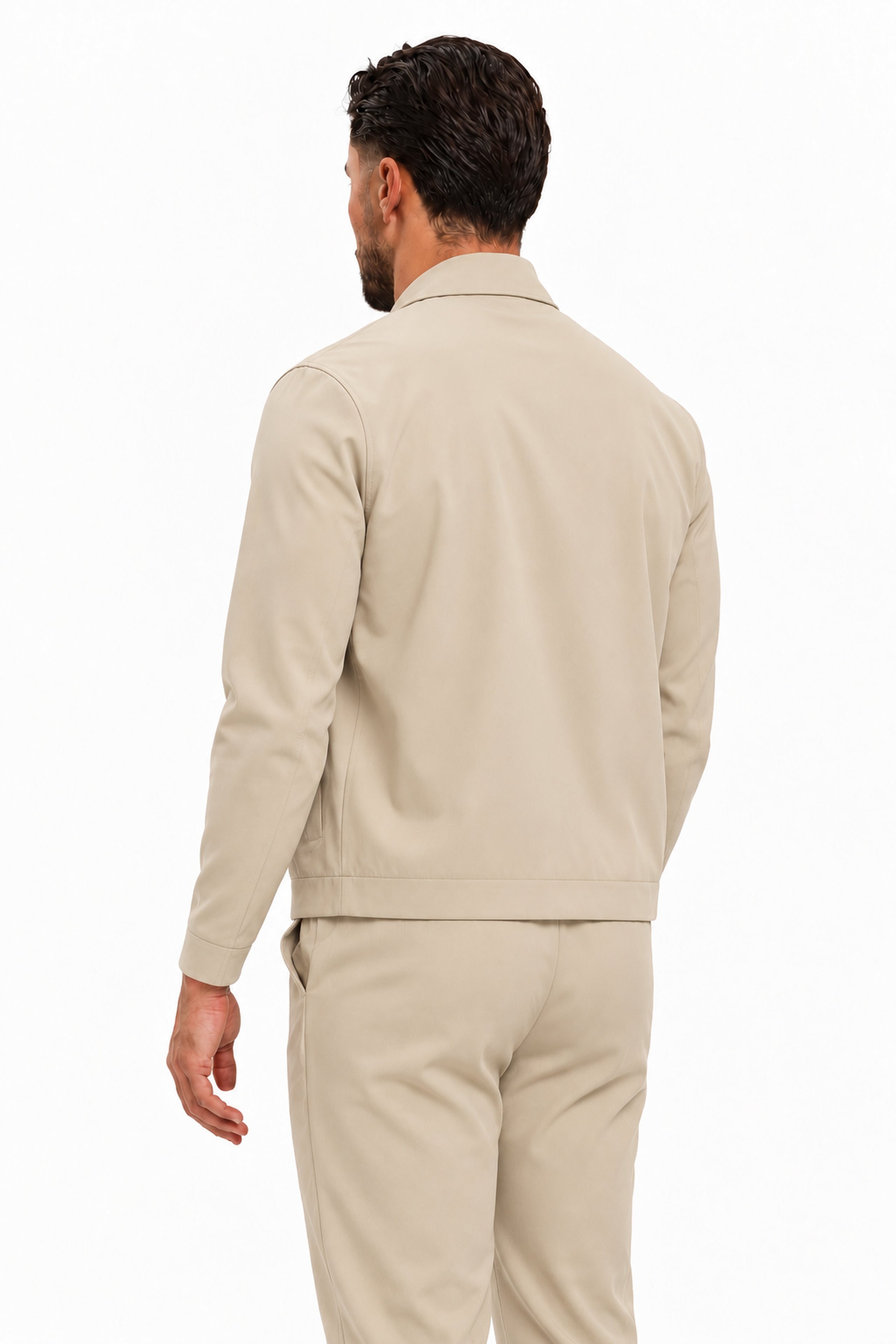 TECH SUIT BEIGE - studio achterkant