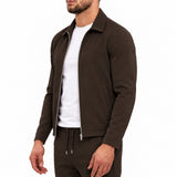 TECH SUIT BROWN - studio zijkant