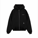 ZIPPER HOODIE BLACK